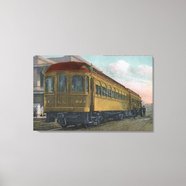 Northern Electric Train View Canvas Print (Front)