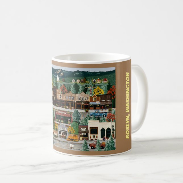 "Northern Exposure" ~ Roslyn, Washington Coffee Mu Mug (Front Right)