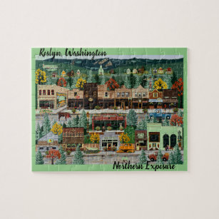 "Northern Exposure" ~ Roslyn, Washington Jigsaw Puzzle