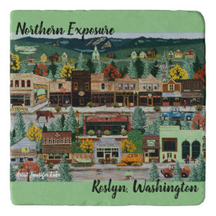 "Northern Exposure" ~ Roslyn, Washington Trivet