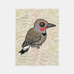 Northern Flicker (red-shafted) Fleece Blanket, 30