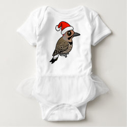 Northern Flicker Santa Claus (yellow shafted) Baby Tutu Bodysuit