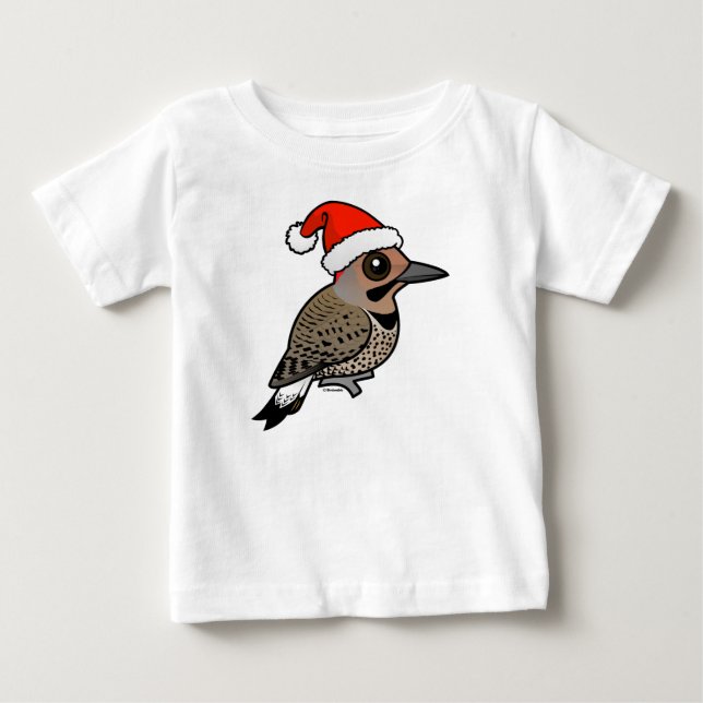 Northern Flicker Santa Claus (yellow shafted) Baby T-Shirt (Front)
