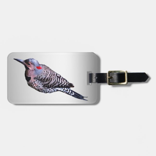 Northern Flicker Woodpecker Bird Luggage Tag