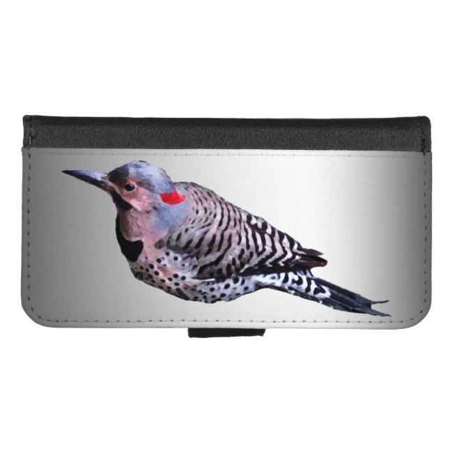 Northern Flicker Woodpecker iPhone 8/7 Wallet Case