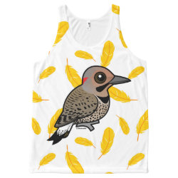 Northern Flicker (yellow-shafted) All-Over Printed Unisex Tank