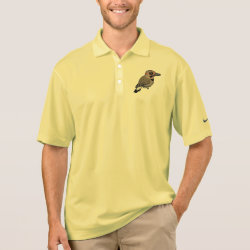 Northern Flicker (yellow-shafted) Men's Nike Dri-FIT Pique Polo Shirt