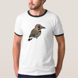 Northern Flicker (yellow-shafted) Men's Basic Ringer T-Shirt