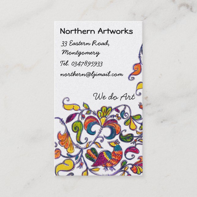 Northern Folk Birds Profile Card (Front)