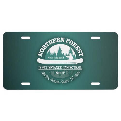 Northern Forest CT canoe License Plate