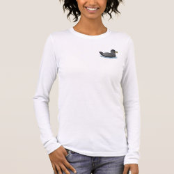 Northern Fulmar (dark morph) Women's Basic Long Sleeve T-Shirt
