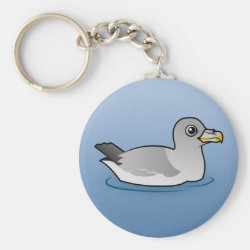 Northern Fulmar (intermediate) Basic Button Keychain