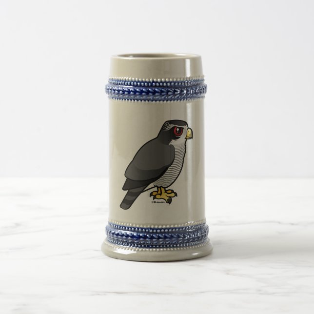 Northern Goshawk Beer Stein (Center)