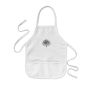 Northern Gray Whale Framed Kids' Apron