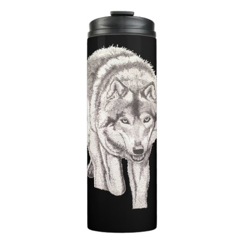 Northern Gray Wolf Thermal Tumbler 