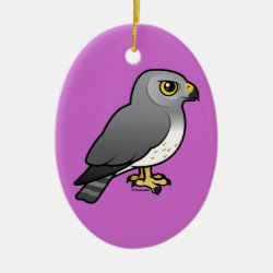 Grey Ghost Oval Ornament