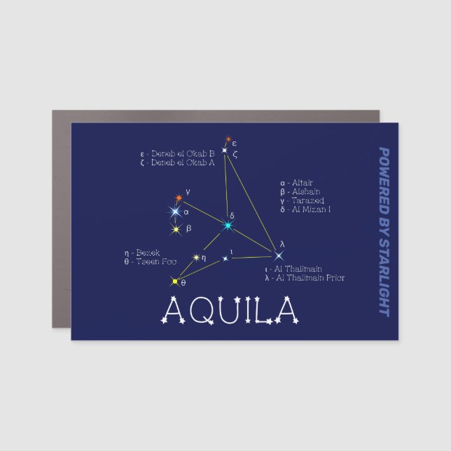 Northern Hemisphere Constellation Aquila Car Magnet (Front)