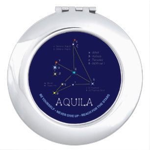 Northern Hemisphere Constellation Aquila Compact Mirror