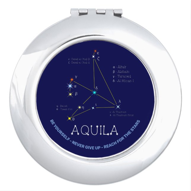 Northern Hemisphere Constellation Aquila Compact Mirror (Front)