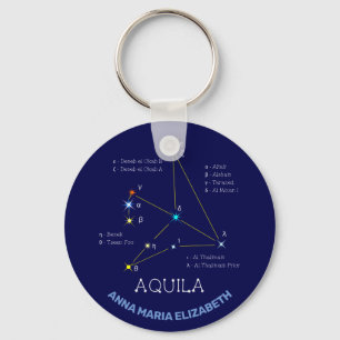 Northern Hemisphere Constellation Aquila Keychain