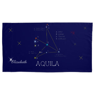 Northern Hemisphere Constellation Aquila Pillow Case
