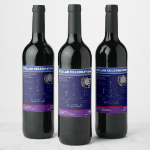 Northern Hemisphere Constellation Aquila Wine Label