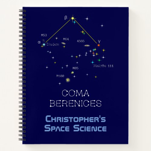 Northern Hemisphere Constellation Coma Berenices Notebook