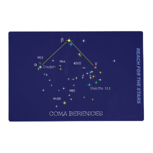 Northern Hemisphere Constellation Coma Berenices Placemat