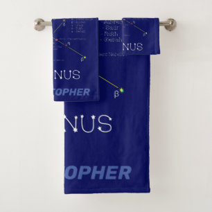 Northern Hemisphere Constellation Cygnus Bath Towel Set
