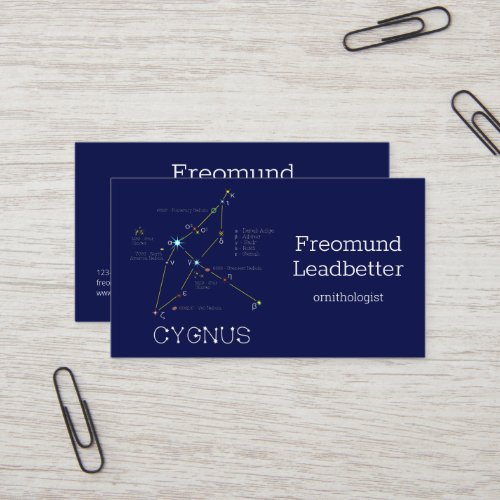 Northern Hemisphere Constellation Cygnus Business Card