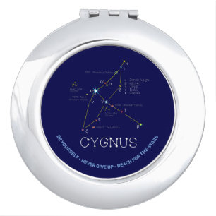 Northern Hemisphere Constellation Cygnus Compact Mirror