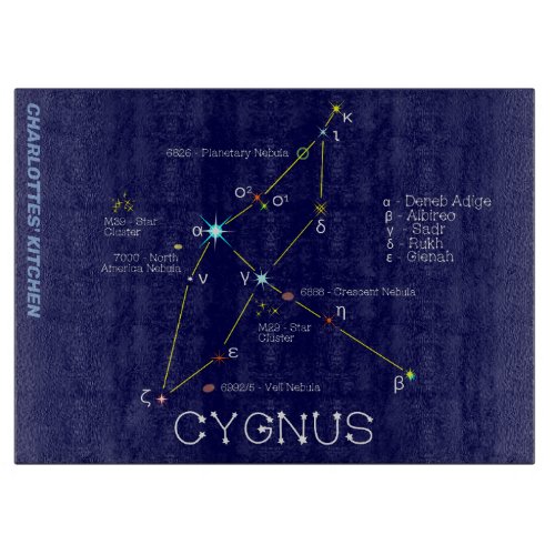 Northern Hemisphere Constellation Cygnus Cutting Board