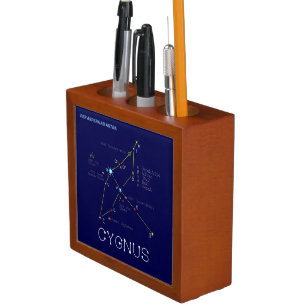 Northern Hemisphere Constellation Cygnus Desk Organizer