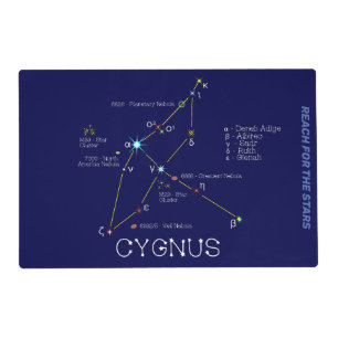 Northern Hemisphere Constellation Cygnus Placemat