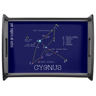 Northern Hemisphere Constellation Cygnus Serving Tray
