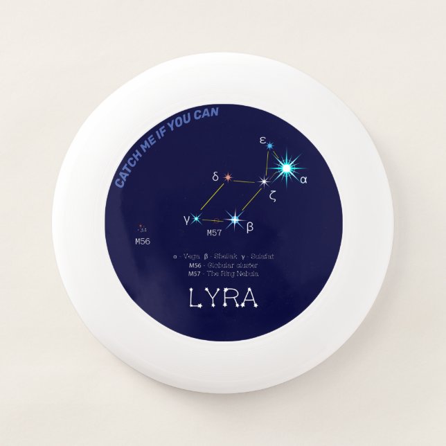 Northern Hemisphere Constellation Lyra Wham-O Frisbee (Front)
