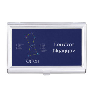 Northern Hemisphere Constellation Orion Business Card Case