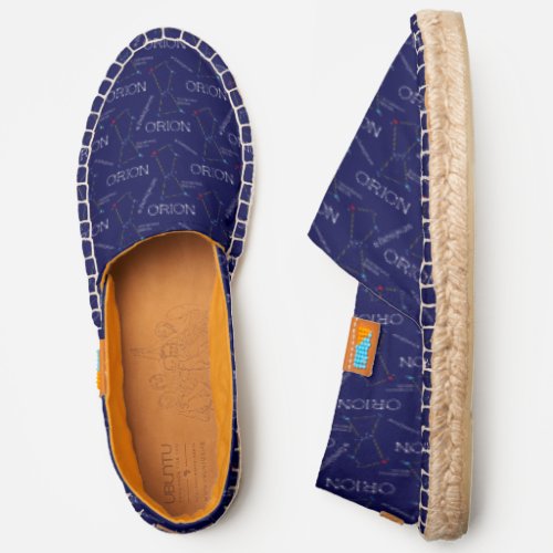 Northern Hemisphere Constellation Orion Espadrilles