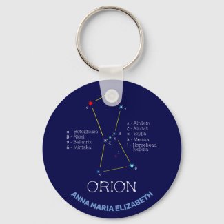 Northern Hemisphere Constellation Orion Keychain