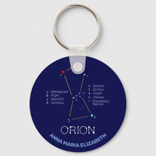 Northern Hemisphere Constellation Orion Keychain