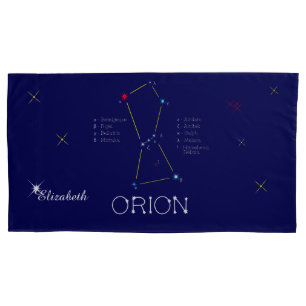Northern Hemisphere Constellation Orion Pillow Case
