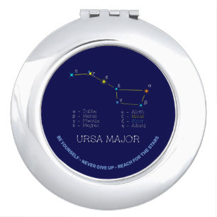 Northern Hemisphere Constellation Ursa Major Compact Mirror