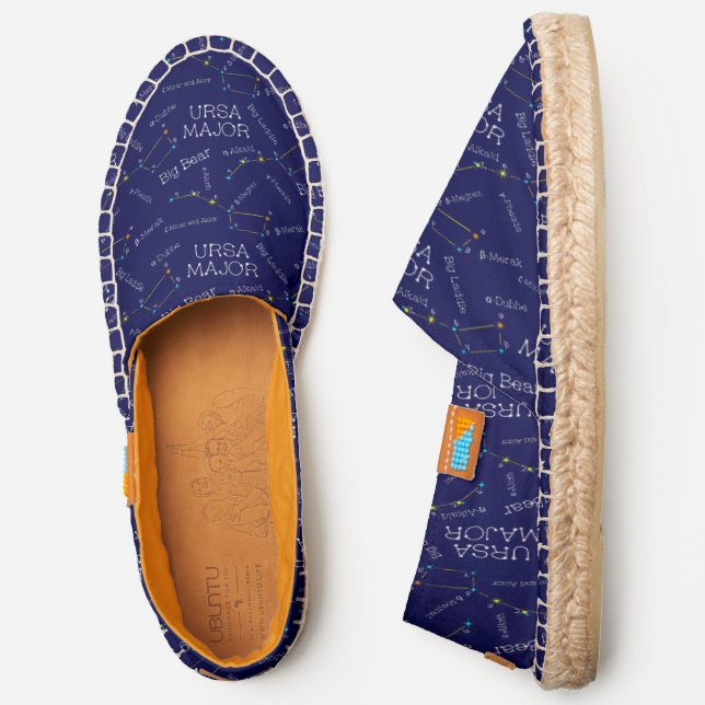 Northern Hemisphere Constellation Ursa Major Espadrilles (Side)