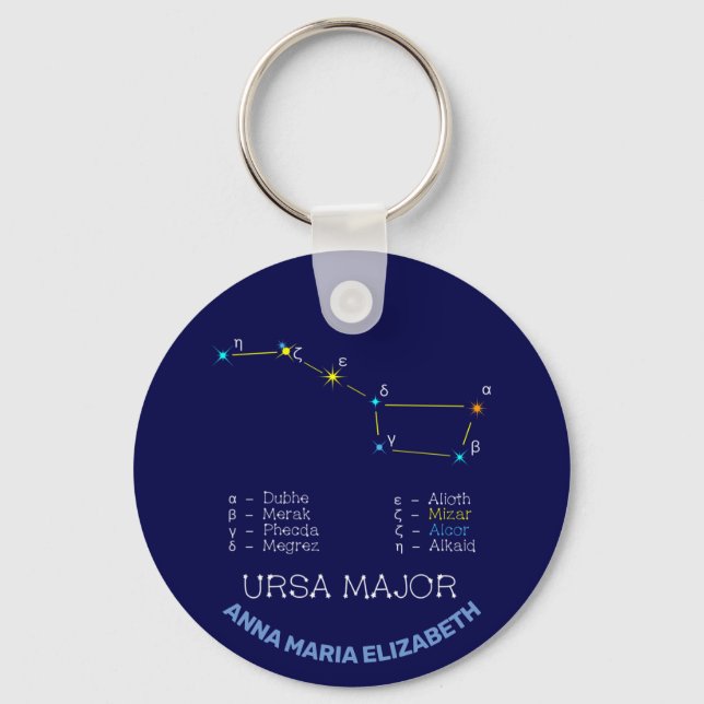 Northern Hemisphere Constellation Ursa Major Keychain (Front)