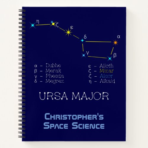 Northern Hemisphere Constellation Ursa Major Notebook