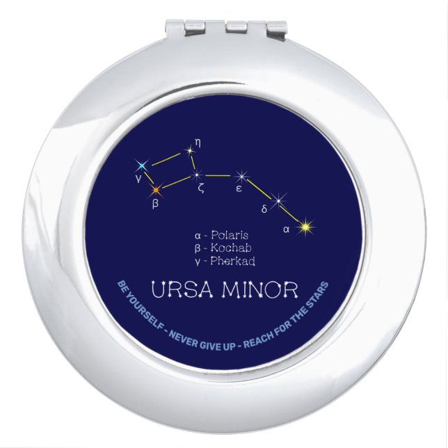 Northern Hemisphere Constellation Ursa Minor Compact Mirror (Front)