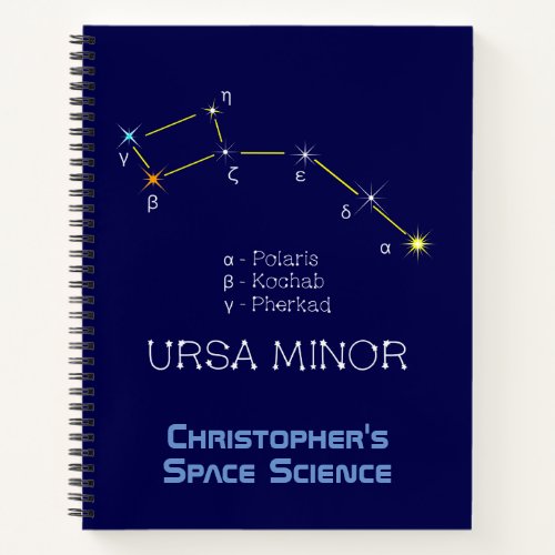 Northern Hemisphere Constellation Ursa Minor Notebook