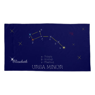 Northern Hemisphere Constellation Ursa Minor Pillow Case