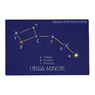 Northern Hemisphere Constellation Ursa Minor Placemat