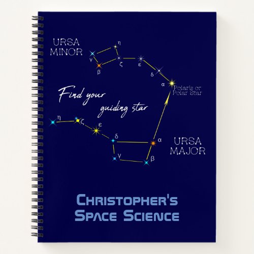 Northern Hemisphere Finding Polaris Star Notebook